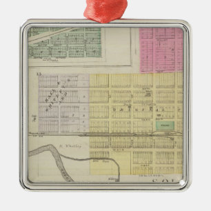 Solomon, Enterprise, Dillon, Detroit, Kansas Metal Ornament