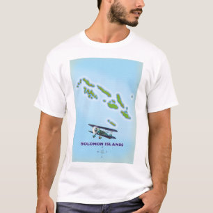 Solomon islands cartography map. T-Shirt