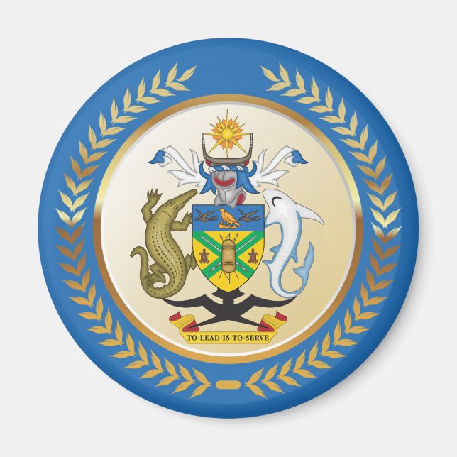 Solomon Islands Coat of Arms Magnet (Front)
