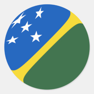 Solomon Islands Fisheye Flag Sticker