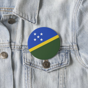 Solomon Islands flag 7.5 Cm Round Badge
