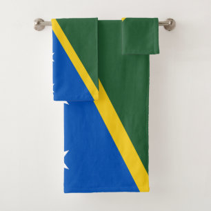 Solomon Islands Flag Bath Towel Set