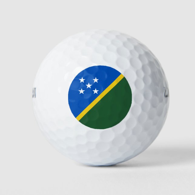 Solomon Islands Flag Golf Balls (Front)