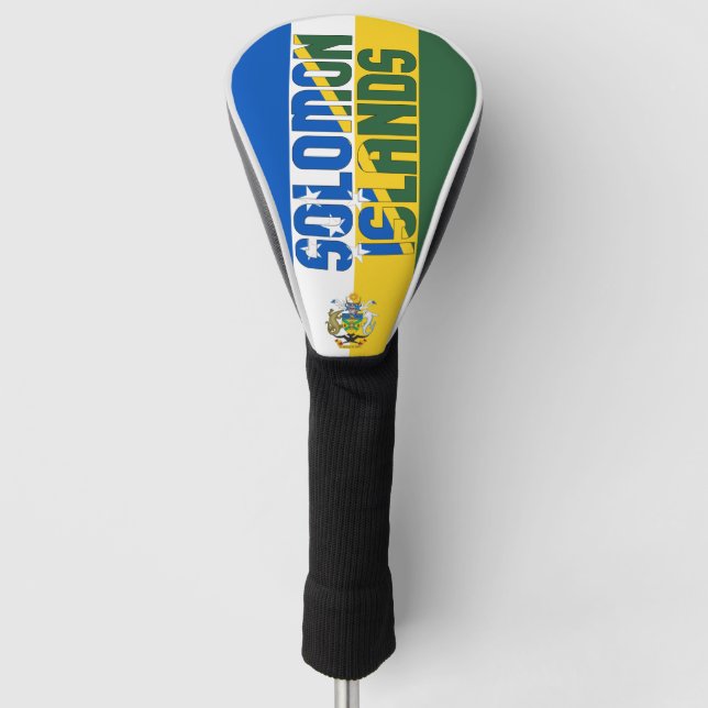 Solomon Islands Flag Gorgeous Patriotic Golf Head Cover (Front)
