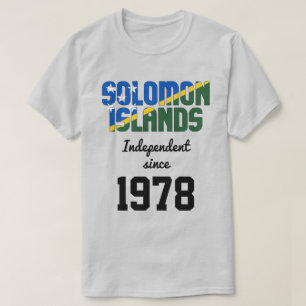 Solomon Islands Flag Independence Celebration T-Shirt