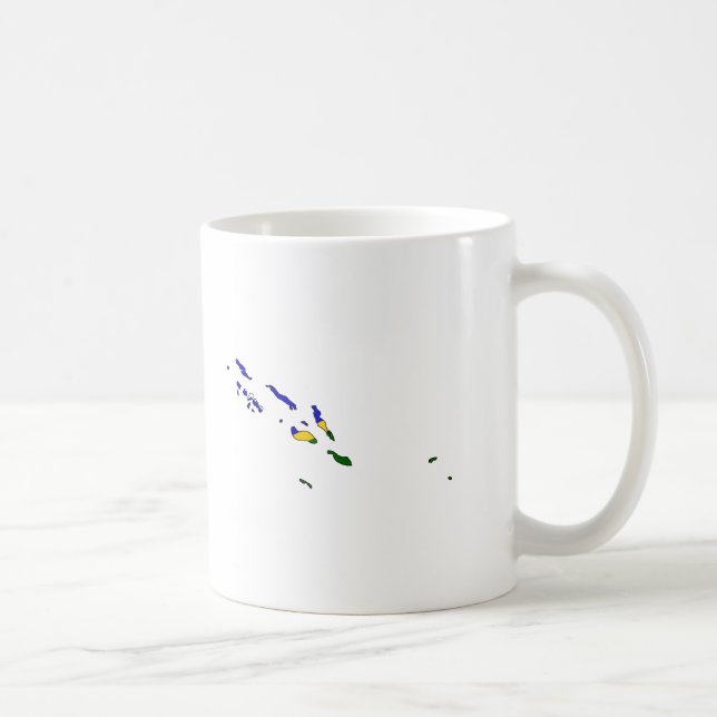 Solomon Islands flag map Coffee Mug (Right)