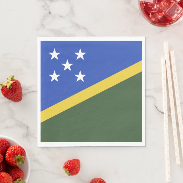 Solomon Islands flag Napkin (Insitu)