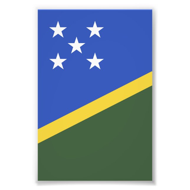 Solomon Islands flag Photo Print (Front)