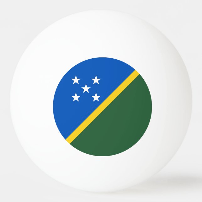 Solomon Islands Flag Ping Pong Ball (Front)