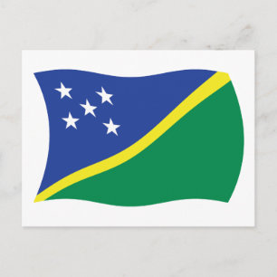 Solomon Islands Flag Postcard