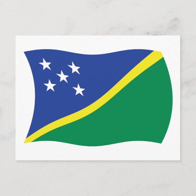 Solomon Islands Flag Postcard (Front)