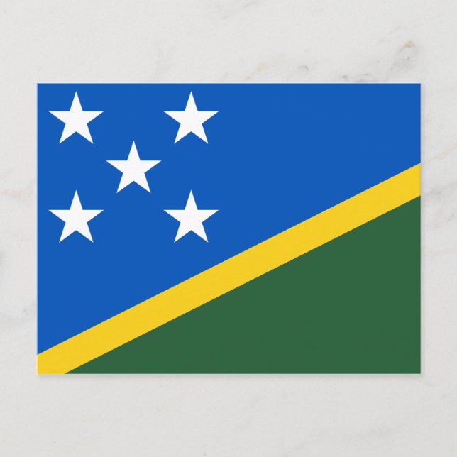 Solomon Islands Flag Postcard (Front)