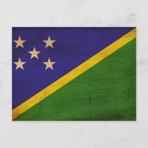 Solomon Islands Flag Postcard