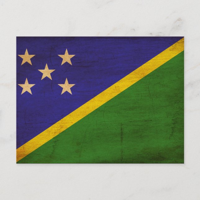 Solomon Islands Flag Postcard (Front)