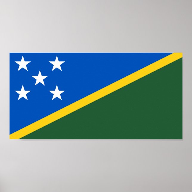 Solomon Islands Flag Poster (Front)