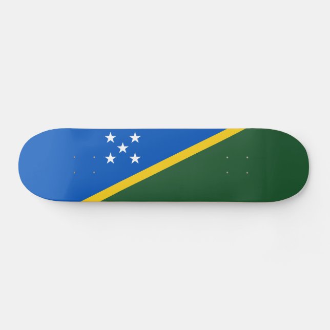 Solomon Islands Flag Skateboard (Horz)
