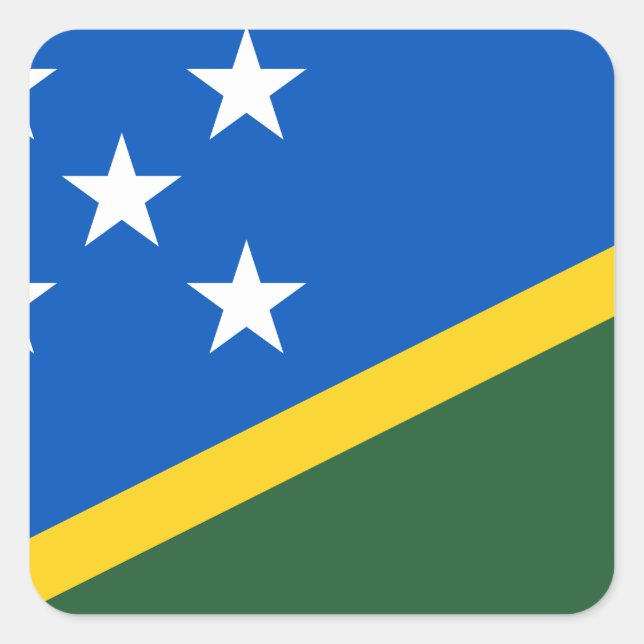 Solomon Islands Flag Square Sticker (Front)