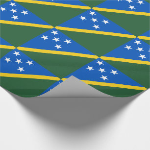 Solomon Islands Flag Wrapping Paper