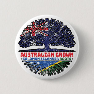 Solomon Islands Islander Australian Australia flag 6 Cm Round Badge