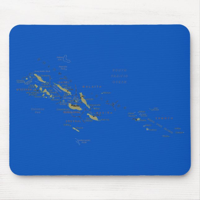 Solomon Islands Map Mousepad (Front)