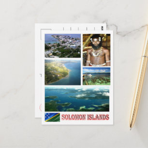 Solomon Islands - Mosaic - Postcard