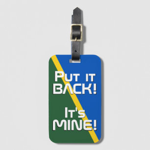 Solomon Islands National Flag Funny Patriotic Luggage Tag