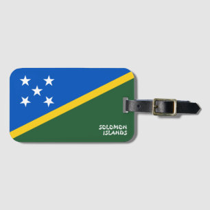 Solomon Islands National Flag Patriotic Luggage Tag