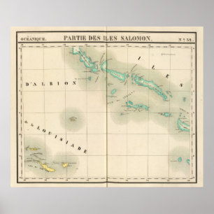 Solomon Islands Oceania no 32 Poster