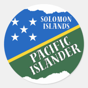 Solomon Islands Pacific Islander Classic Round Sticker