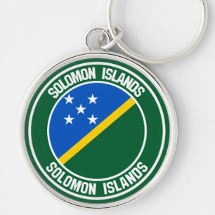 Solomon Islands Round Emblem Key Ring