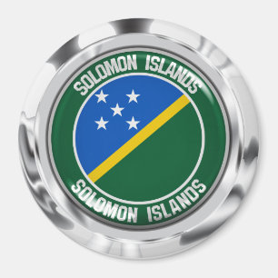 Solomon Islands Round Emblem Magnet