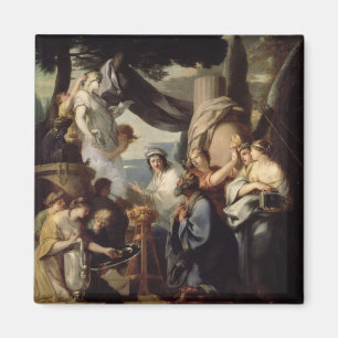 Solomon making a sacrifice to the idols magnet