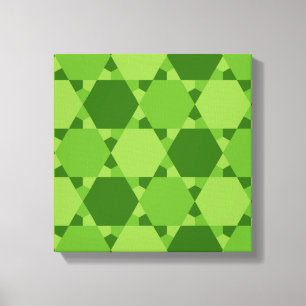 Solomon Seal Star of David Optical Illusion Canvas Print