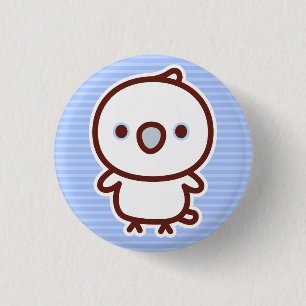 Solomons cockatoo 3 cm round badge
