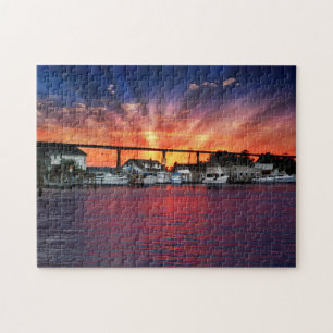 Solomons Island Sunset Jigsaw Puzzle