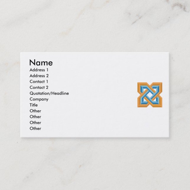 Solomon's Knot Ganson Business Card (Front)
