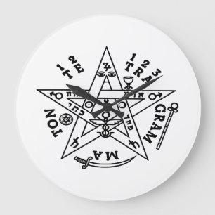 Solomon's Pentagram Large Clock
