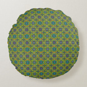 Solsidan Grid Round Cushion