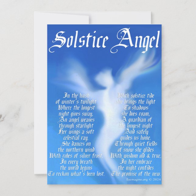 Solstice Angel Holiday Card (Front)