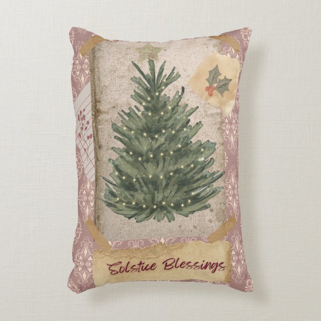 Solstice Blessings Accent Pillow (Front(Vertical))