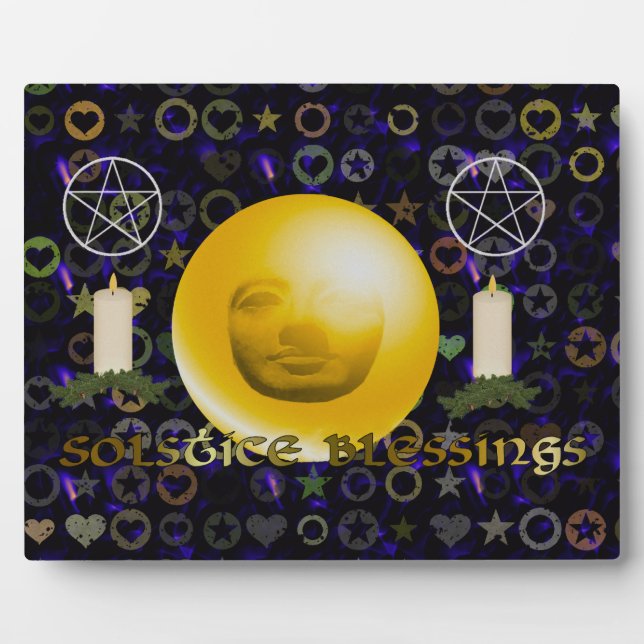 Solstice Blessings Plaque (Front)
