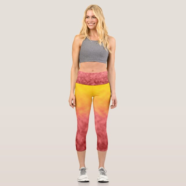 Solstice Bloom Capri Leggings (Front)