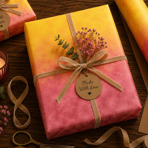 Solstice Bloom Wrapping Paper Sheet