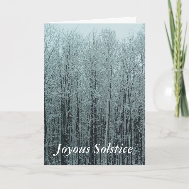 Solstice Forest Greeting Card (Front)