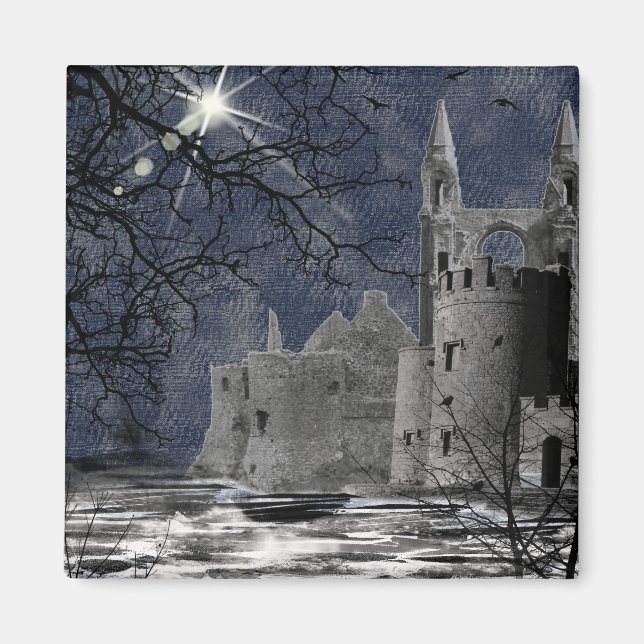 Solstice Night Gothic Landscape Magnet (Front)