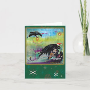 Solstice Ravens Card