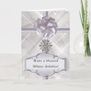 Solstice Snowflakes Holiday Card