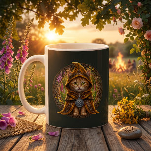 Solstice Tabby Summer Cottagecore Cat Coffee Mug