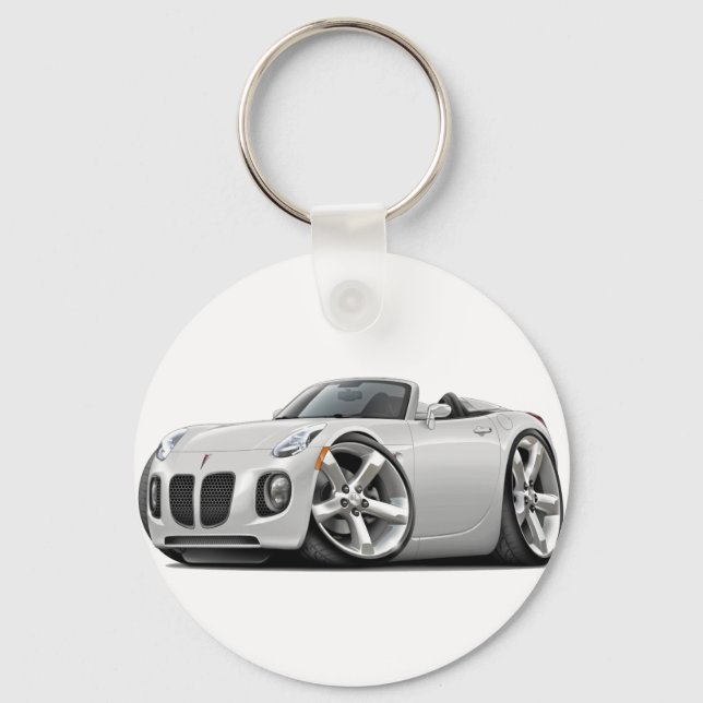 Solstice White Convertible Key Ring (Front)