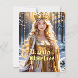 Solstice Yule Pagan Wiccan Asatru Heathen Holiday Card